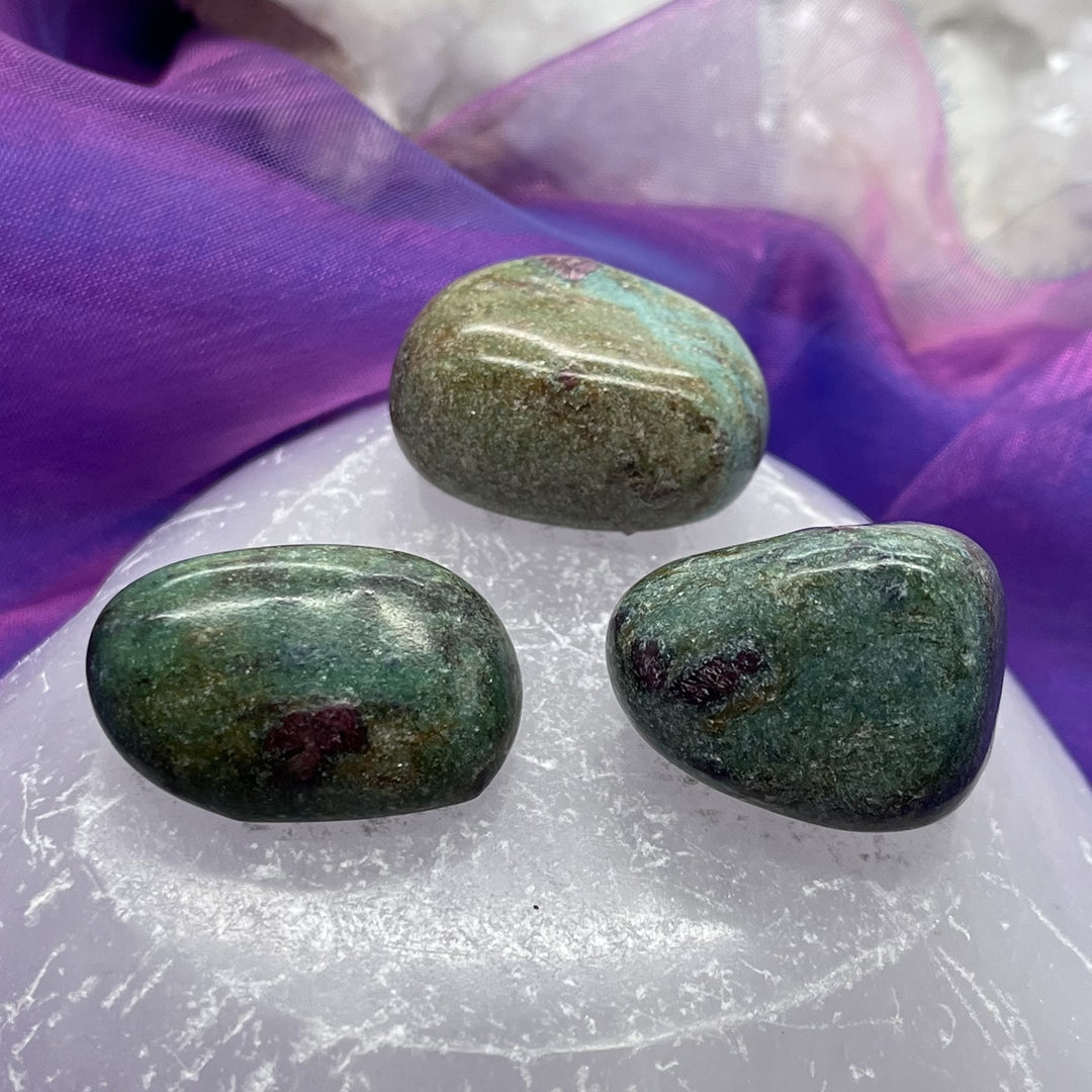 Ruby Fuschite Tumble Stone