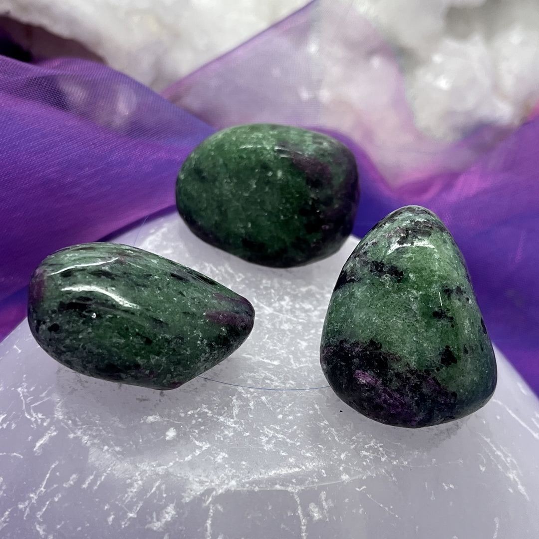 Ruby Zoisite Tumble Stone