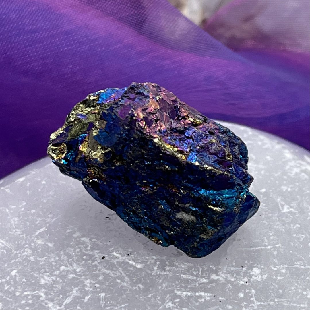 Peacock Ore Chalcopyrite Chunk 3.1 cm