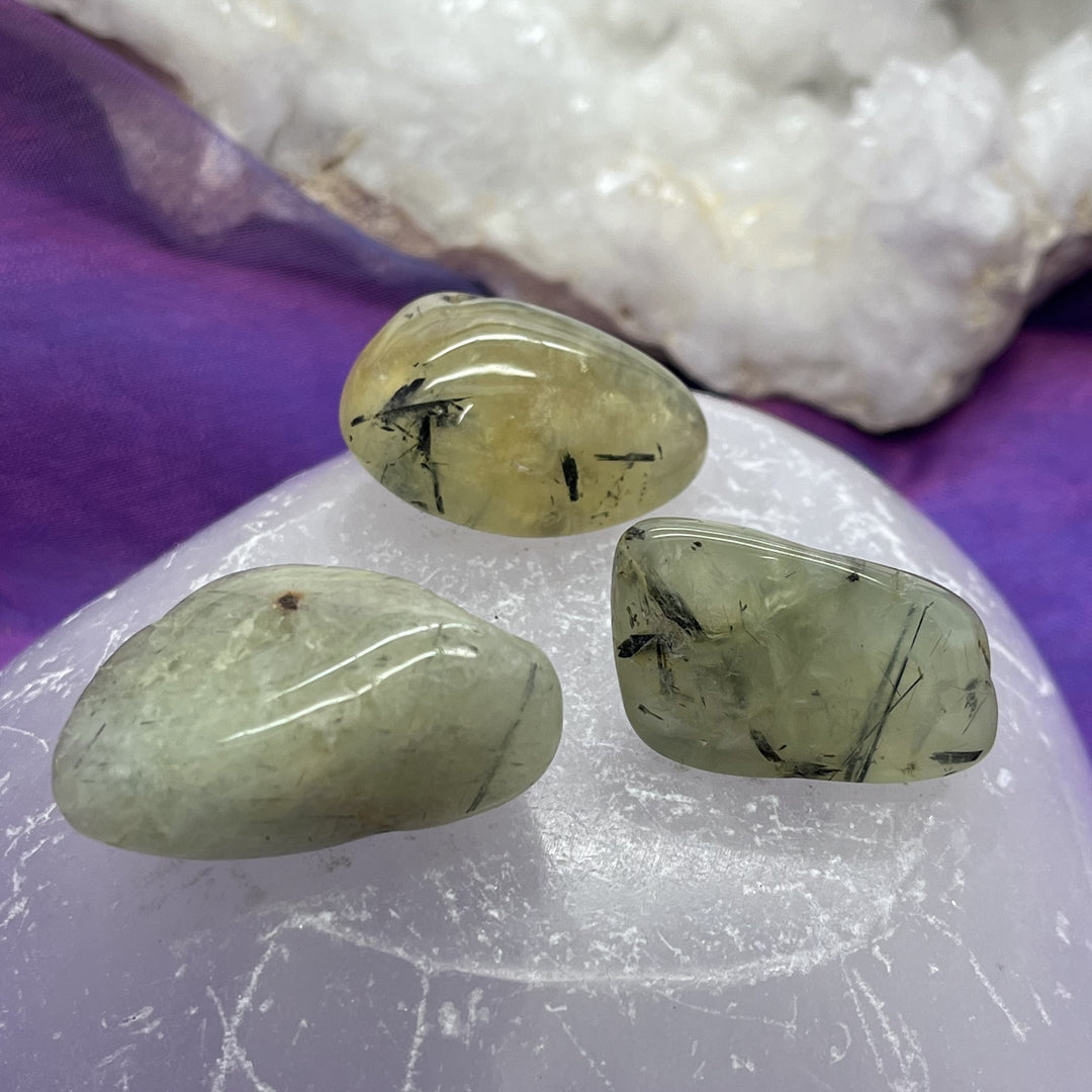 Prehnite Tumble Stone - Calming