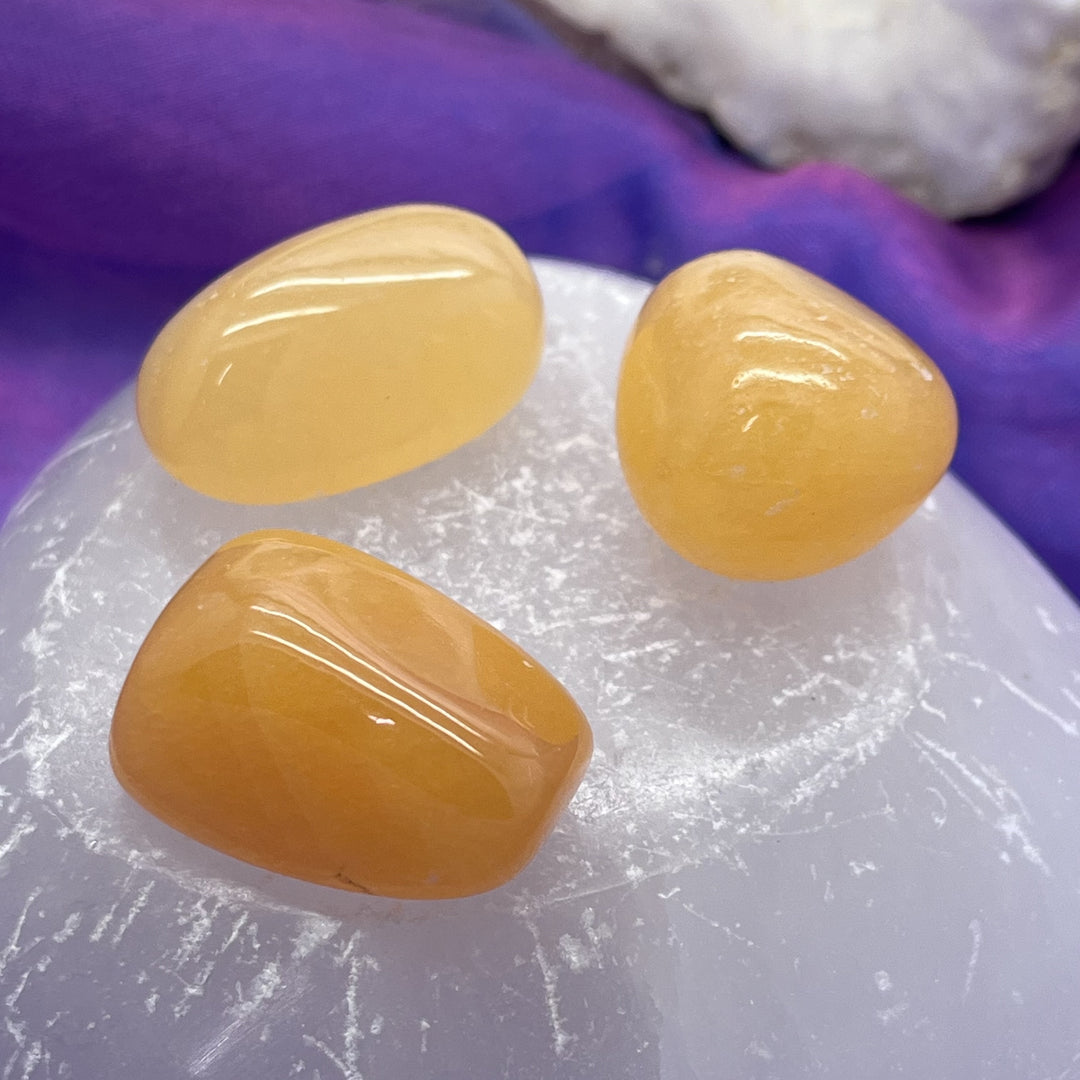 Calcite Orange Tumble Stone - Energizing