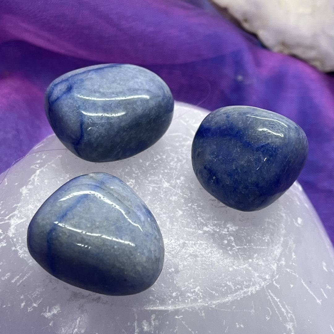 Blue Quartz Tumble Stone