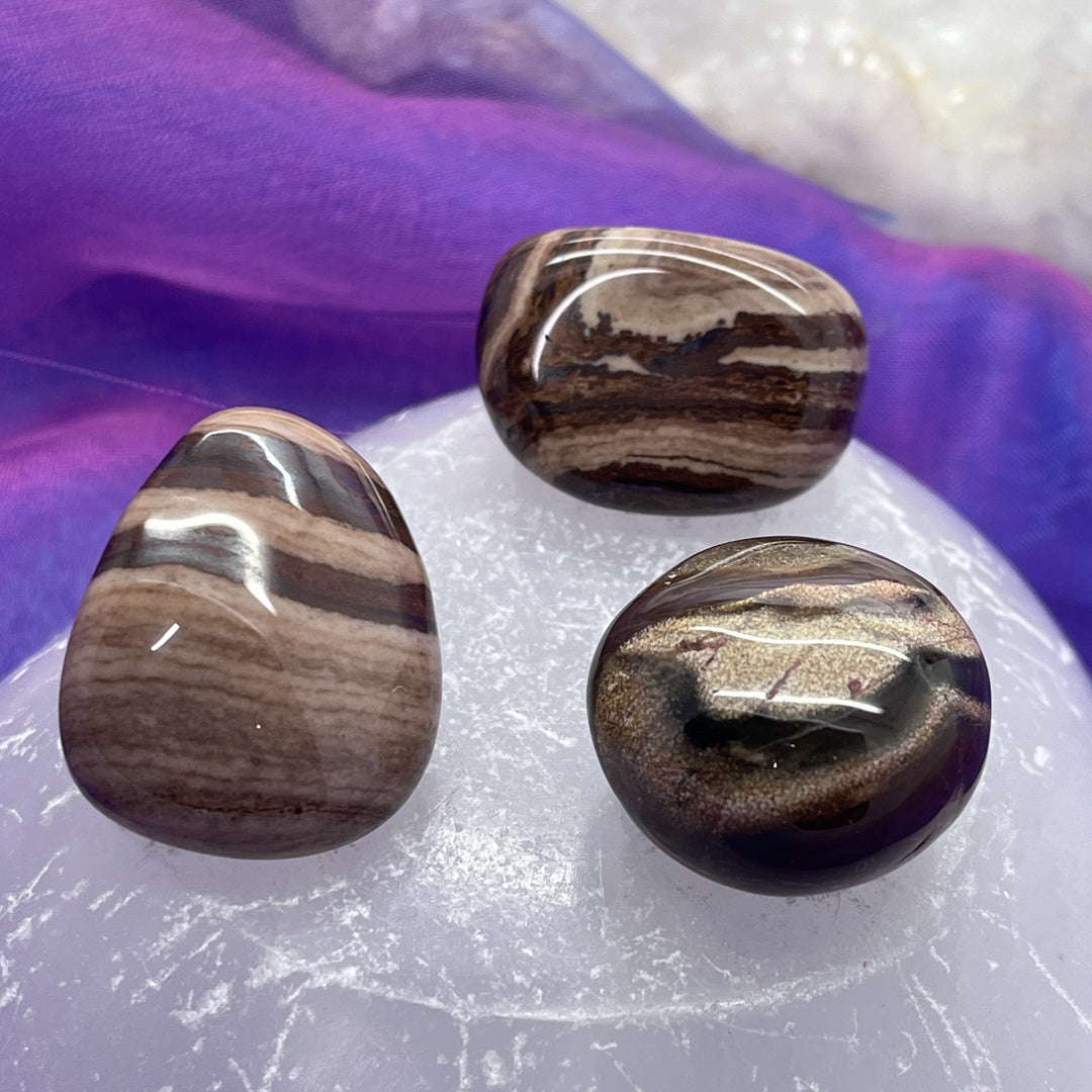 Jasper Chocolate Tumble Stone - Rescue Stone