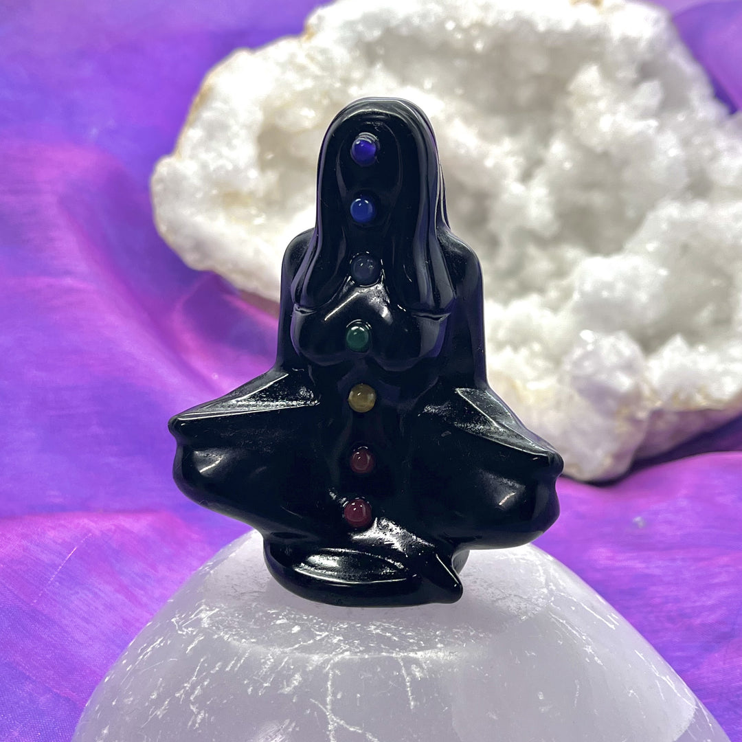 Goddess Obsidian with Chakra