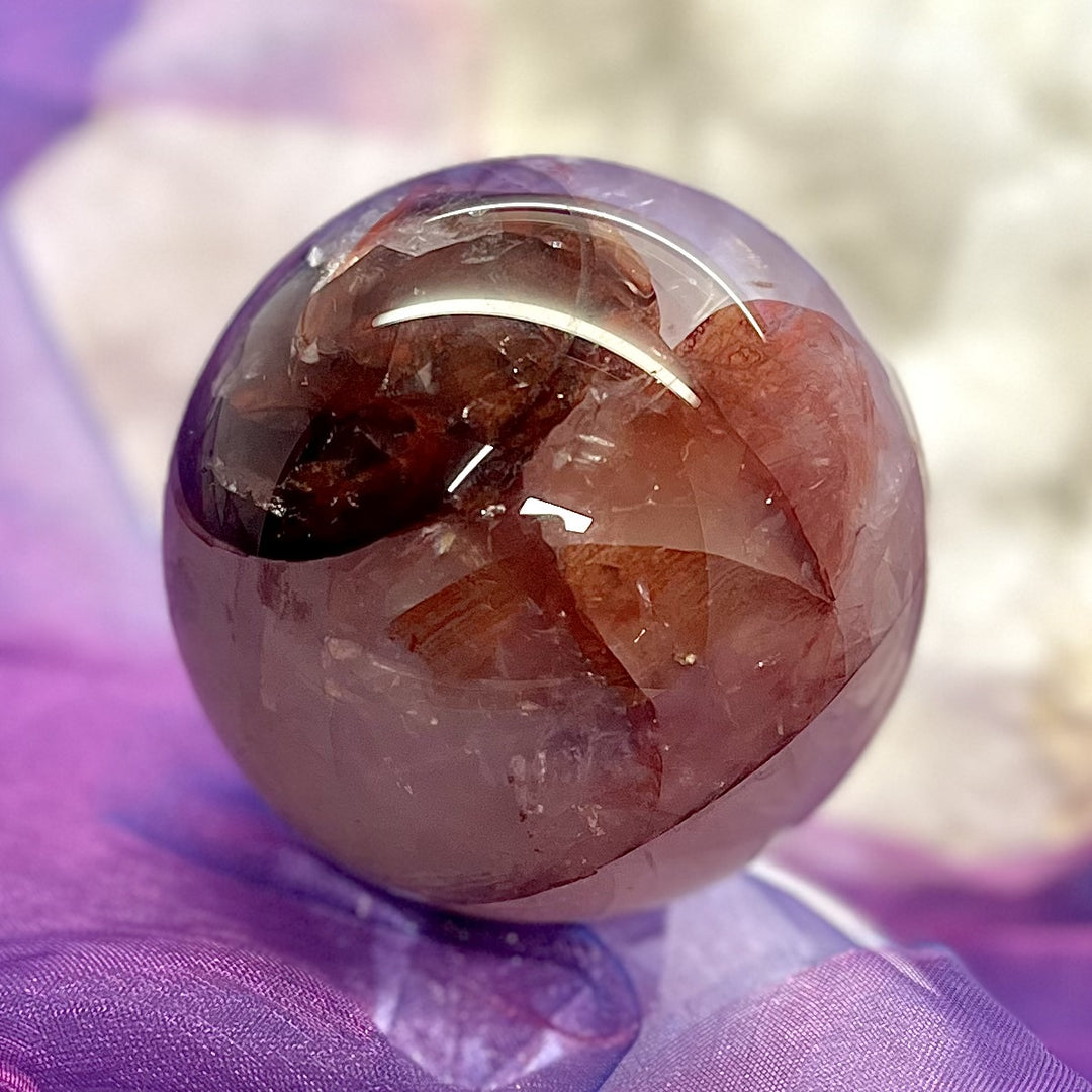 Sphere Fire Quartz 6.3 cm