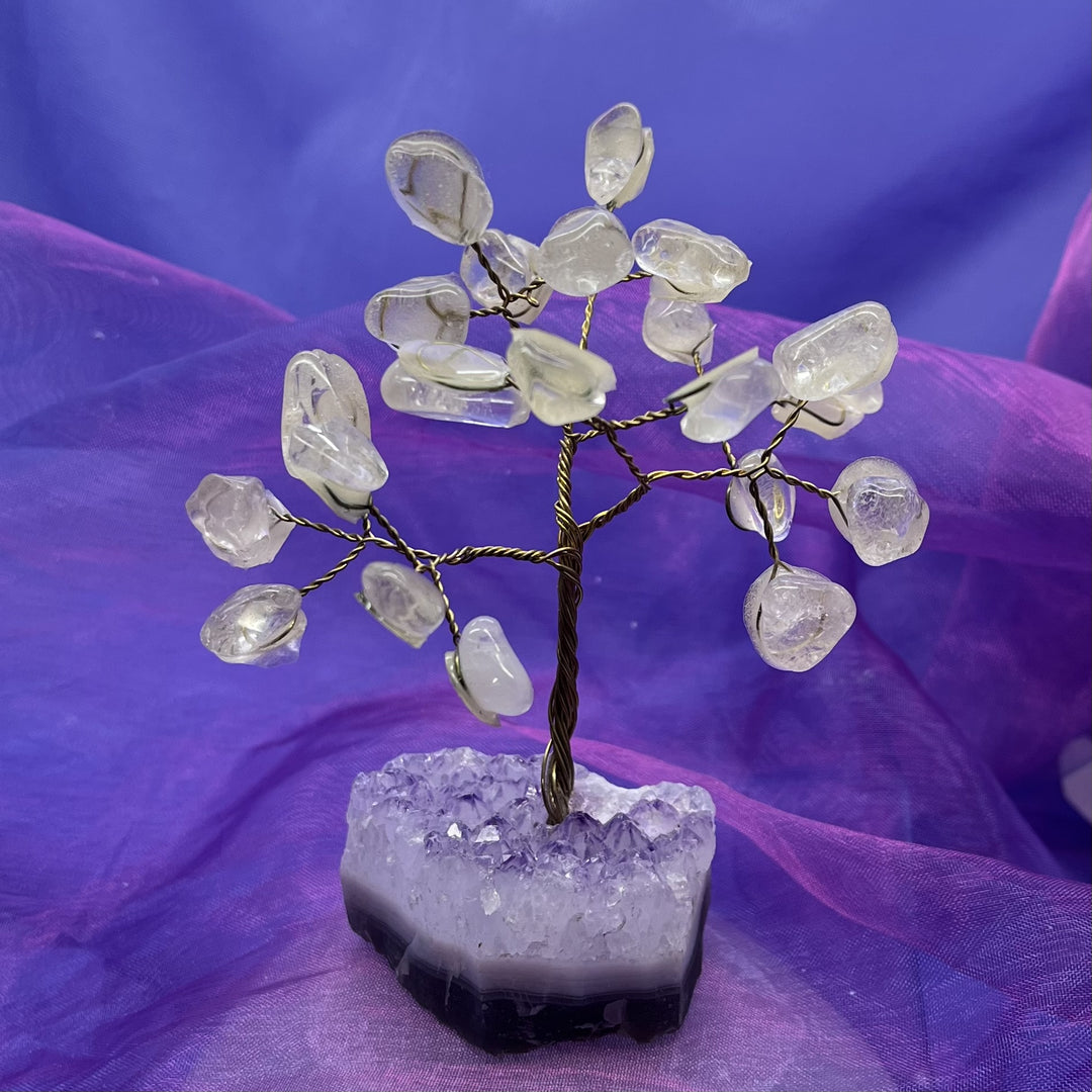 Wish Tree Clear Quartz Tumble 21 Beads