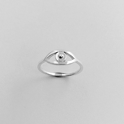 Ring Silver Evil Eye Open | Carpe Diem With Remi