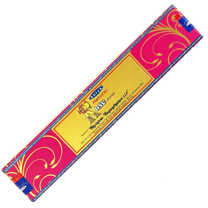 Natural Rose Satya Incense Sticks 15g | Carpe Diem With Remi