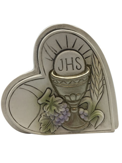 Communion Heart Plaque Green