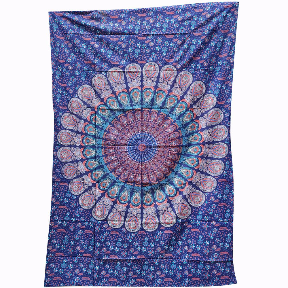 Tapestry Mirchi Mandala Navy Blue