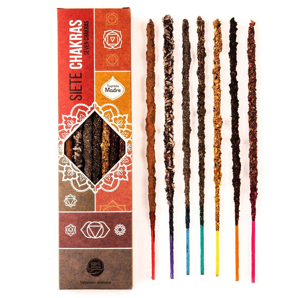 Sagrada Madre 7 Chakra Incense Sticks