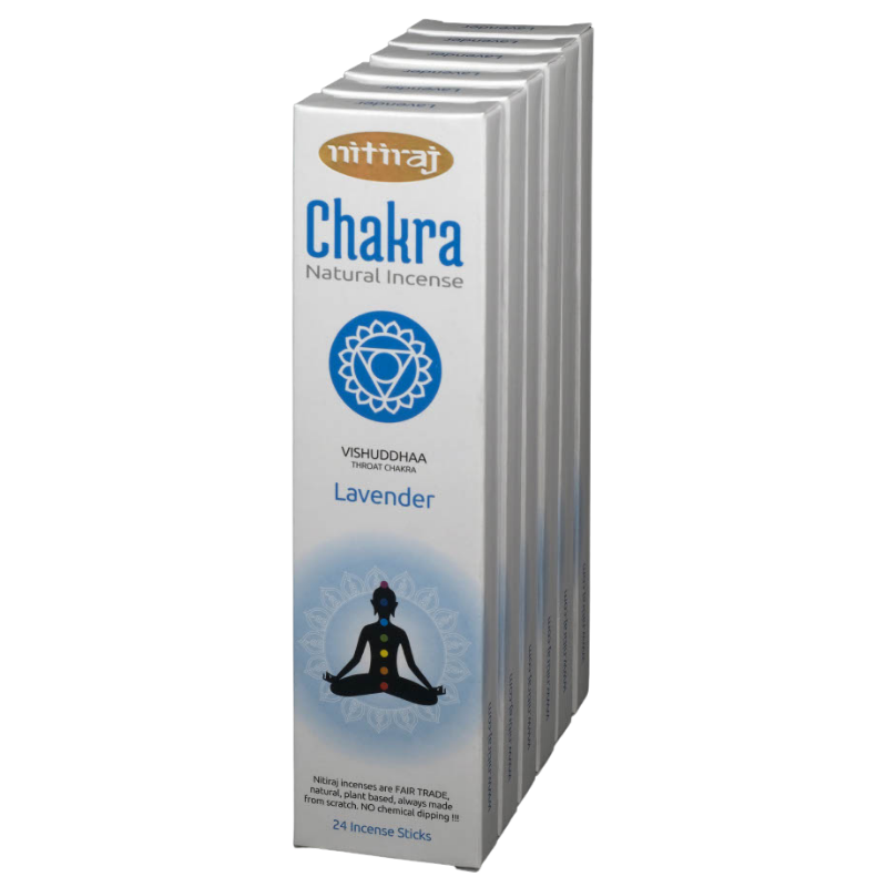 Nitiraj Throat Chakra Lavender Incense 25g