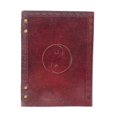 Journal Leather Yin Yang Medium Double Latch | Carpe Diem With Remi