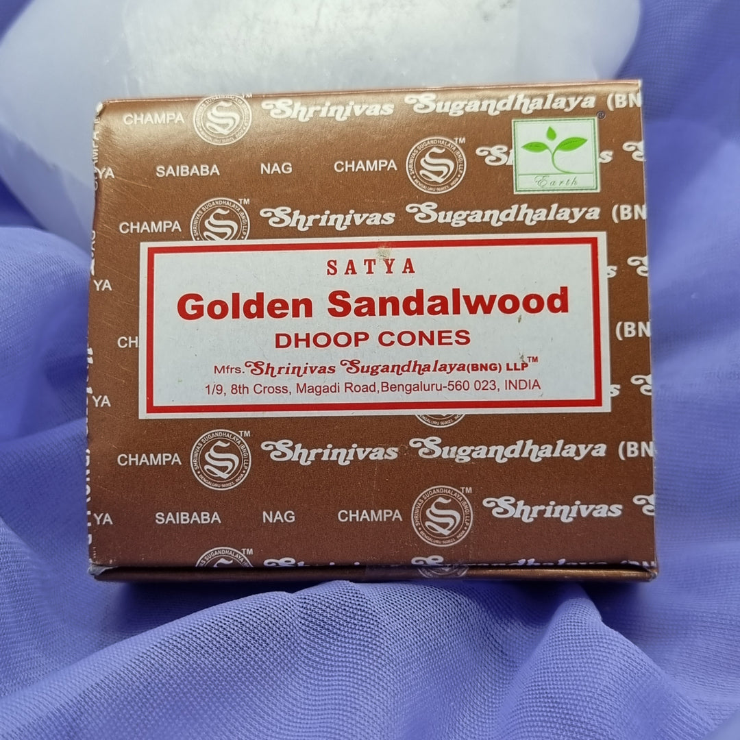 Dhoop Cone Satya Golden Sandalwood | Carpe Diem With Remi